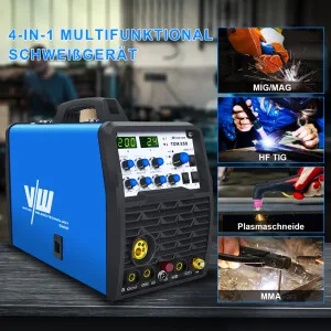 Poste à Souder HITBOX HIM200 4 En 1 - MIG Sans Gaz/ARC/MMA/LIFT TIG, 230V, Neuf