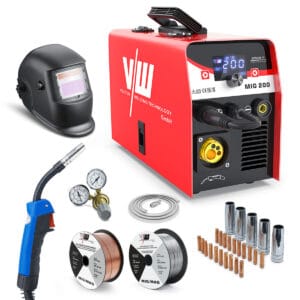 Poste de soudage MIG 200 SET - Poste combiné 30-200A avec MCU, IGBT & écran numérique pour le soudage avec et sans gaz