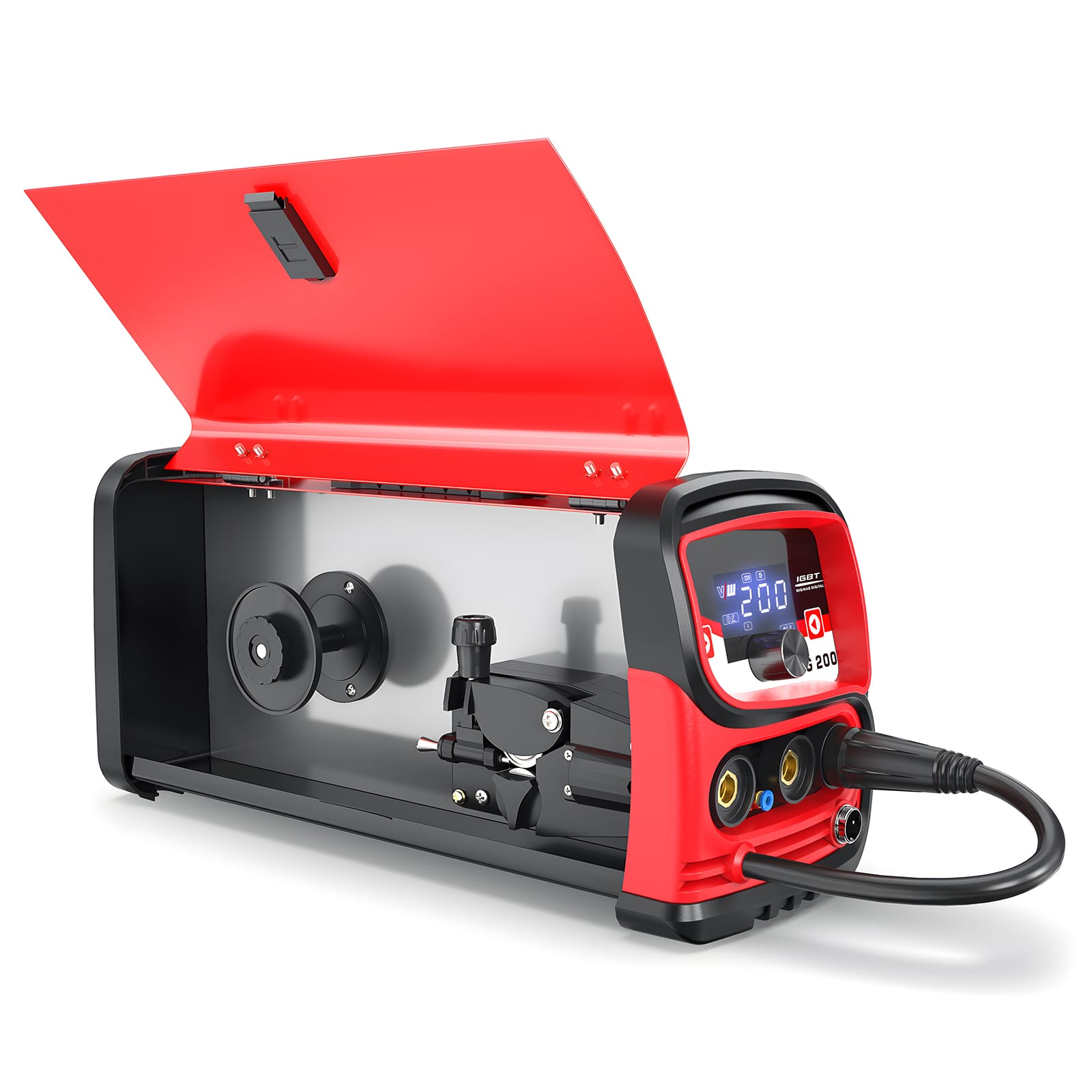 Kit de soudage combiné MIG 200D avec casque de soudage - Puissant pour le soudage MIG, MAG et MMA polyvalent – Image 6