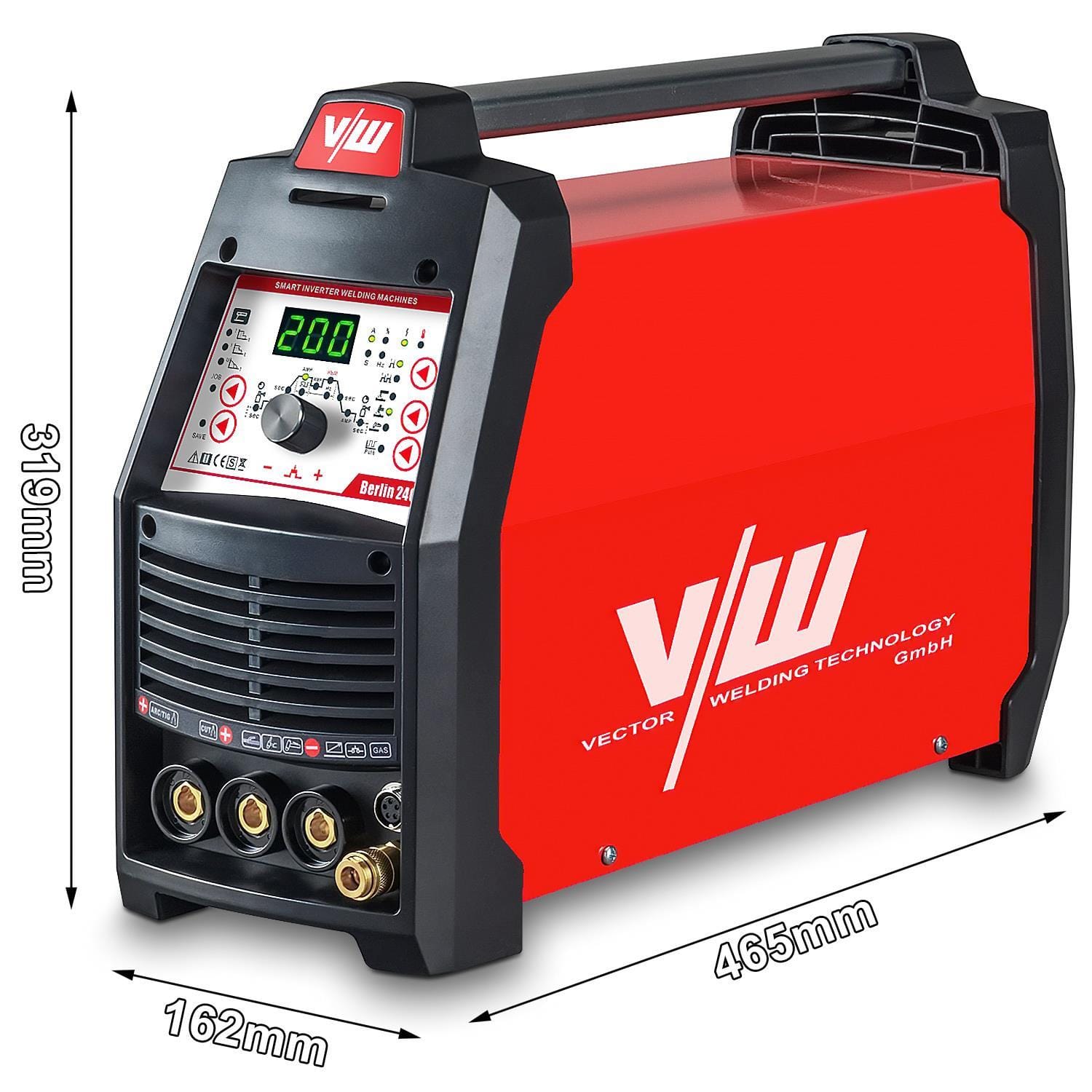 Poste de soudage SET DC TIG 200A avec découpeur plasma 50A, casque automatique, détendeur & accessoires | Berlin 2400 – Image 3