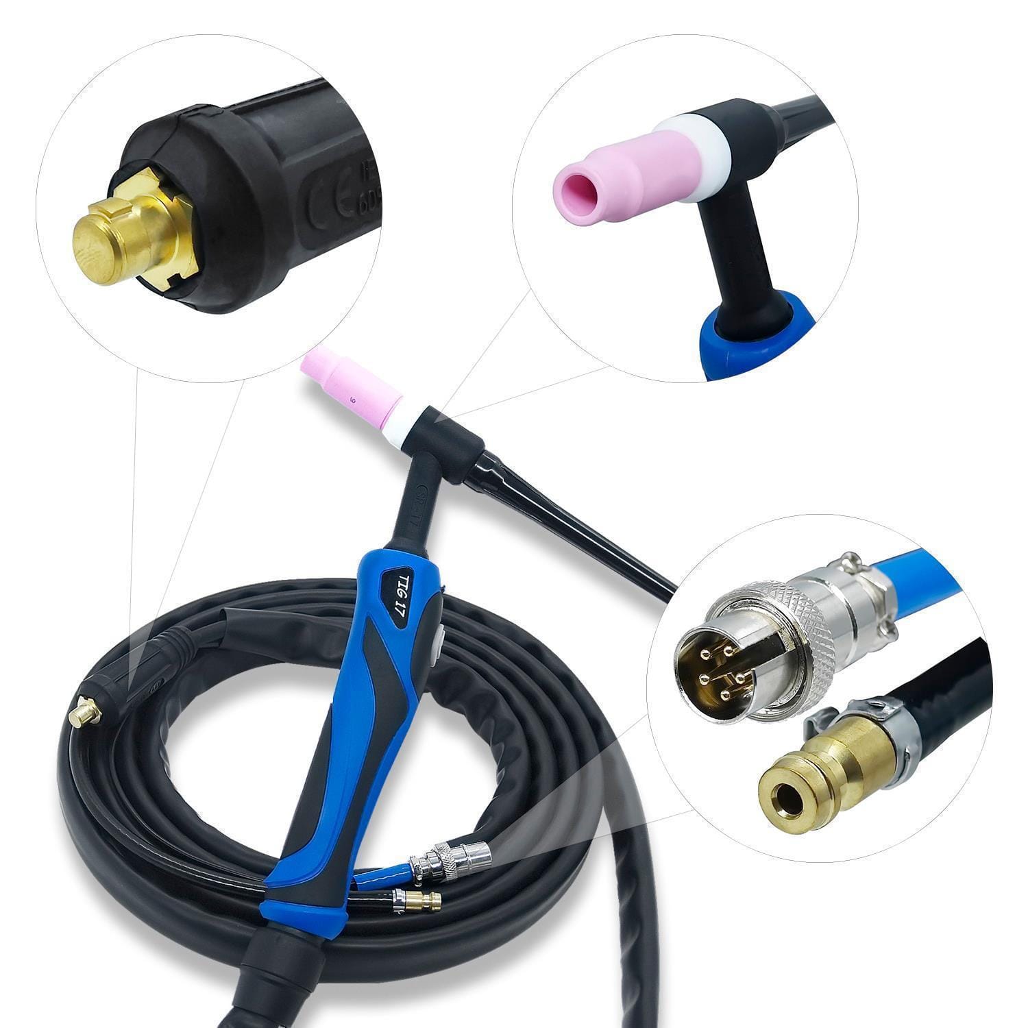 Poste de soudage SET DC TIG 200A avec découpeur plasma 50A, casque automatique, détendeur & accessoires | Berlin 2400 – Image 12