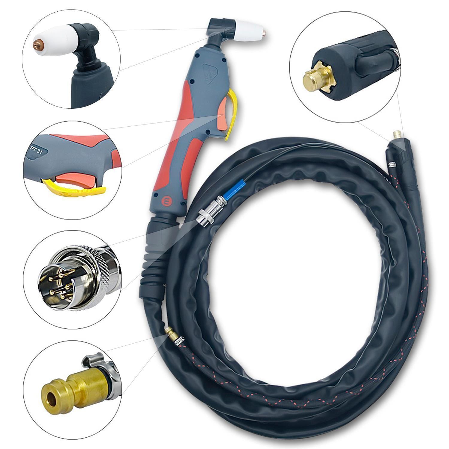 Poste de soudage SET DC TIG 200A avec découpeur plasma 50A, casque automatique, détendeur & accessoires | Berlin 2400 – Image 13