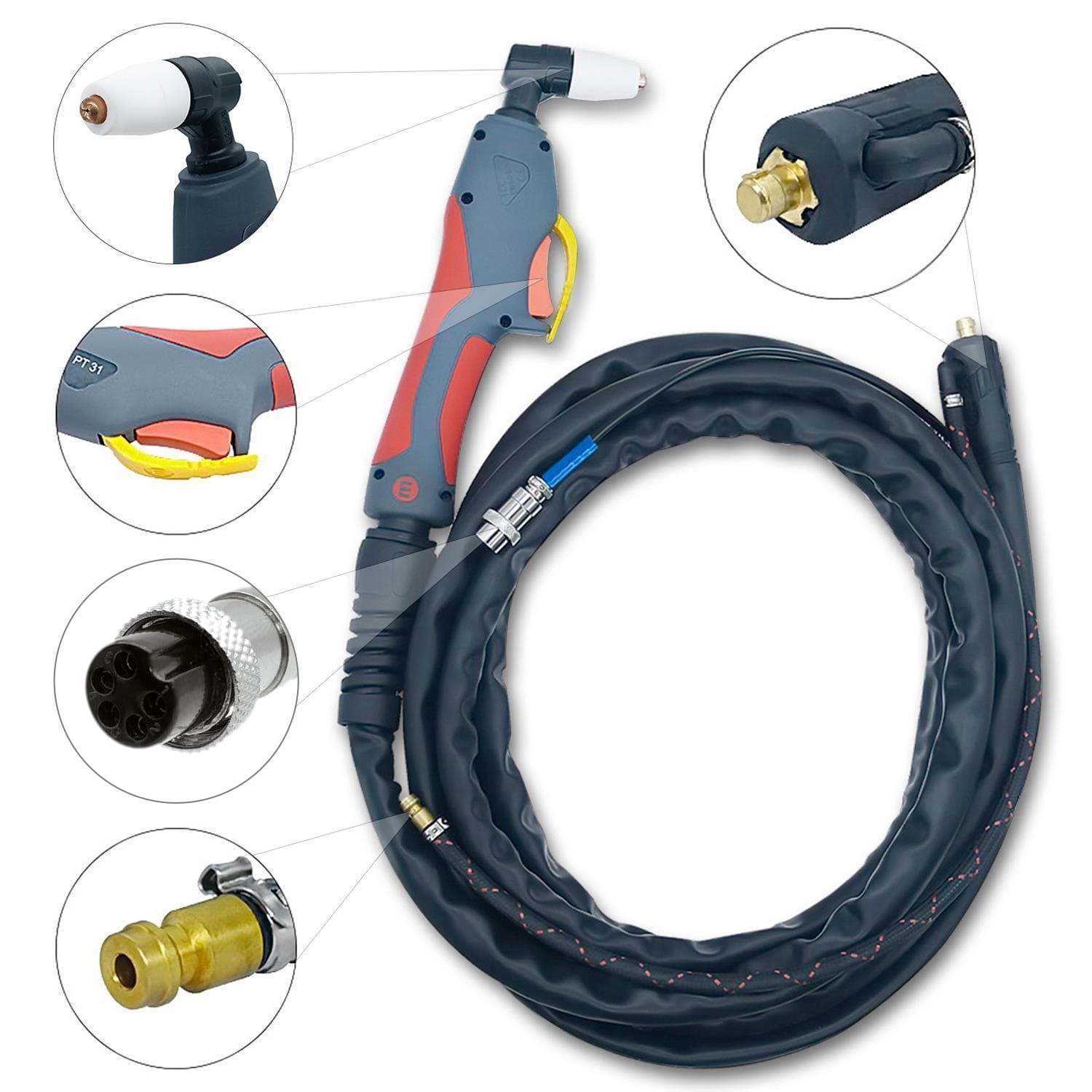 Poste de soudage SET : TIG DC avec découpeur plasma, casque de soudage, détendeur, IGBT Inverter | CT520PD – Image 10