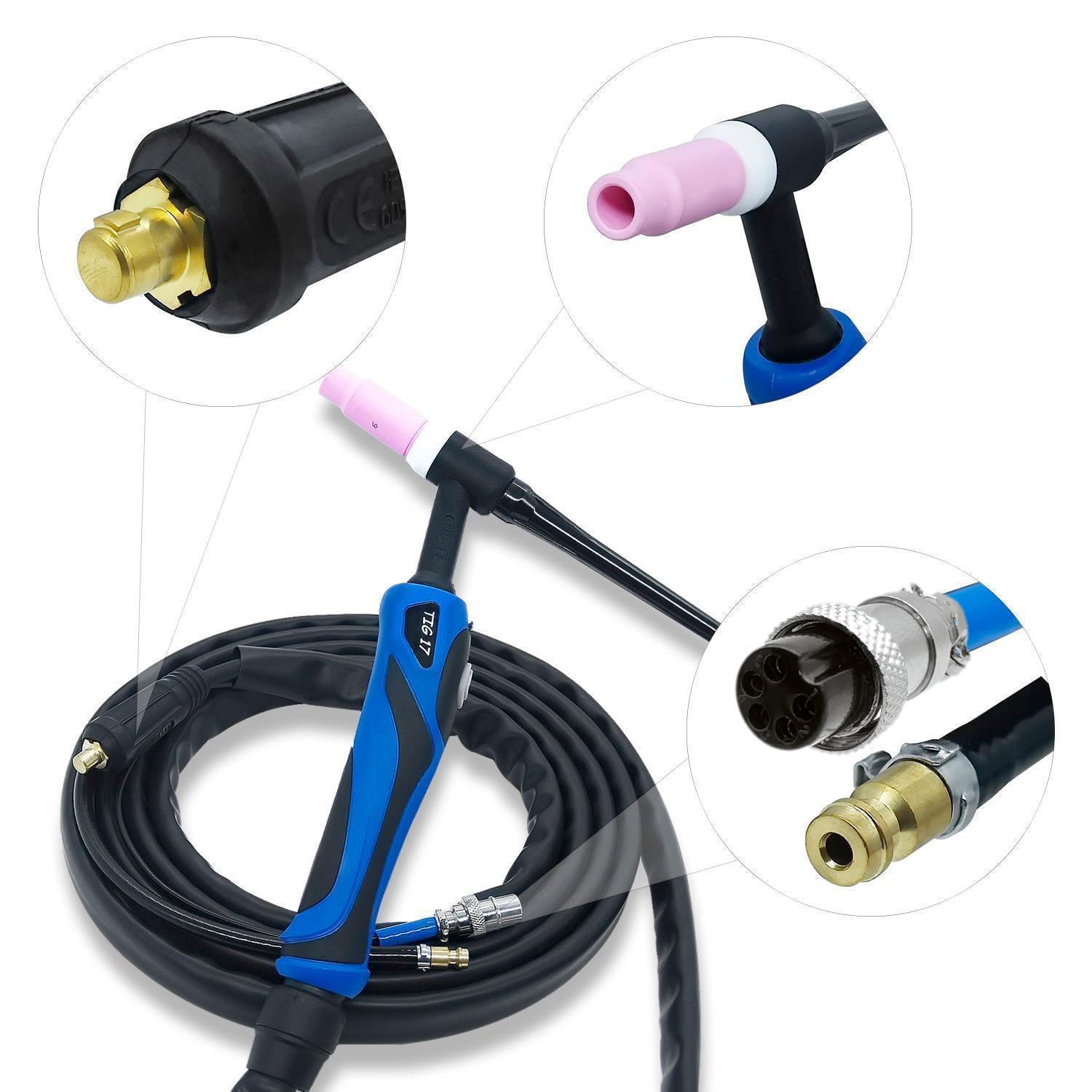 Poste de soudage SET : TIG DC avec découpeur plasma, casque de soudage, détendeur, IGBT Inverter | CT520PD – Image 9