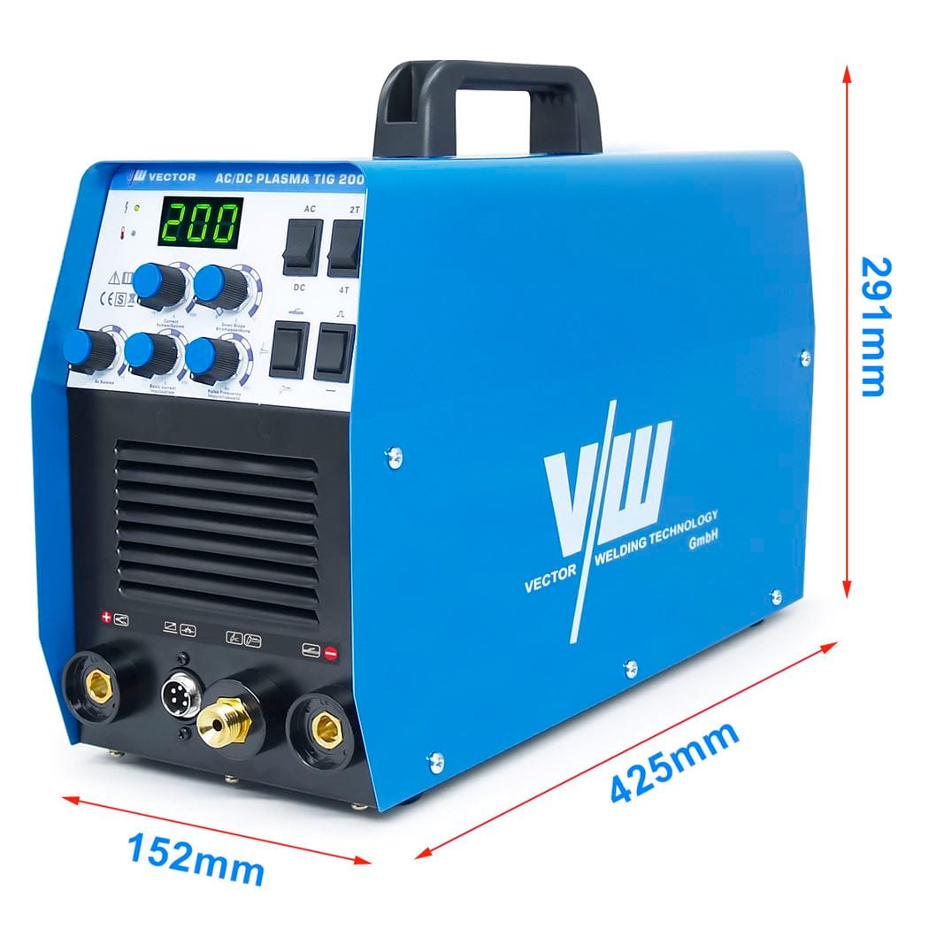 Poste de soudage TIG AC/DC SET avec découpeur plasma 50A, casque, détendeur & accessoires | 200P Analogique – Image 4